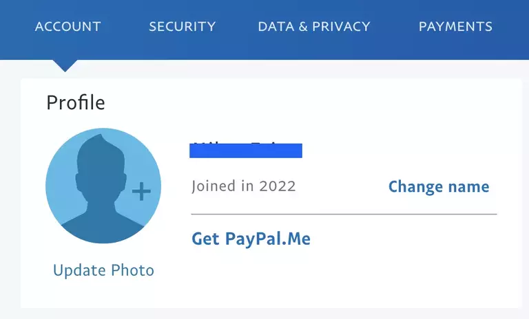 Get PayPal.me link